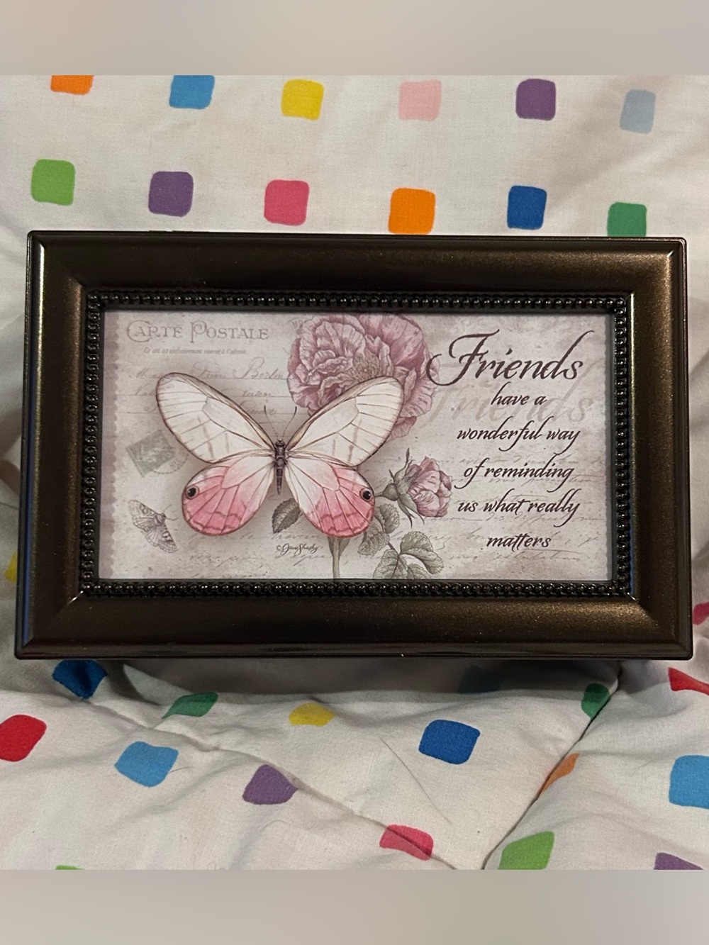 Carson Home Accents Jane Shasky "Friends" Music Box NWTS